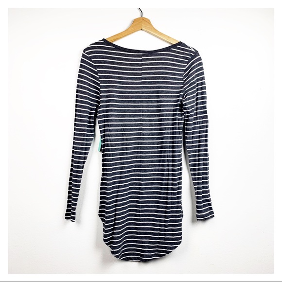 NEW Abound Striped Long Sleeveless Crew Neck Tee XXS - Picture 7 of 8